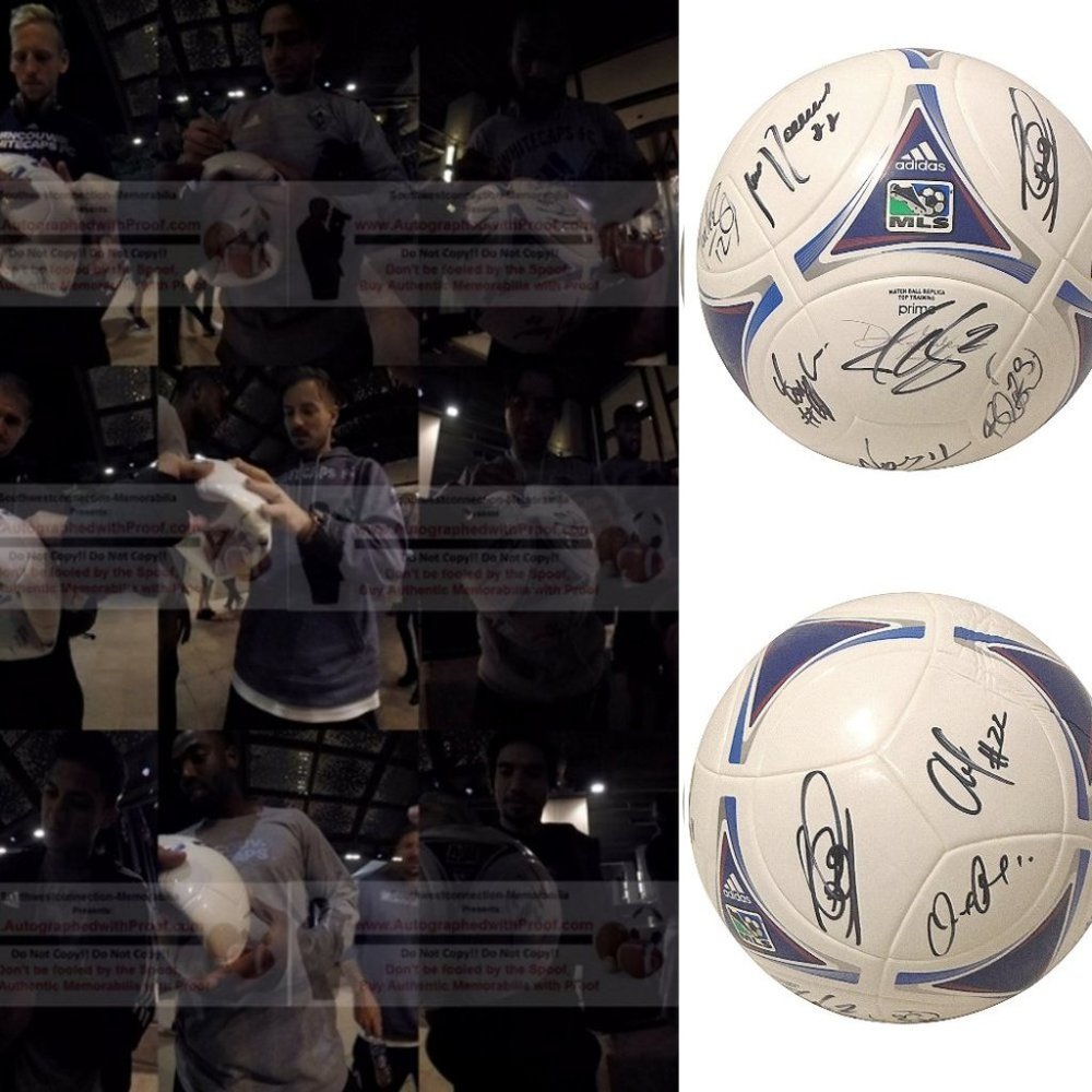 2017 Vancouver Whitecaps Team Signed Soccer Ball